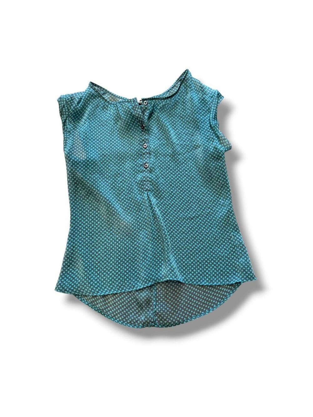 Teal Banana Republic Sheer Stardust Top